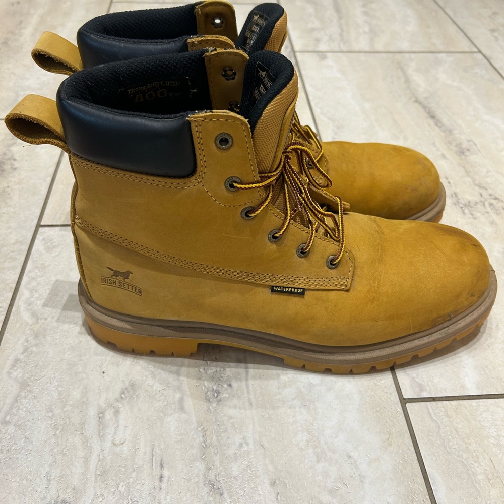 Irish Setter Tan and Black Men's Boots